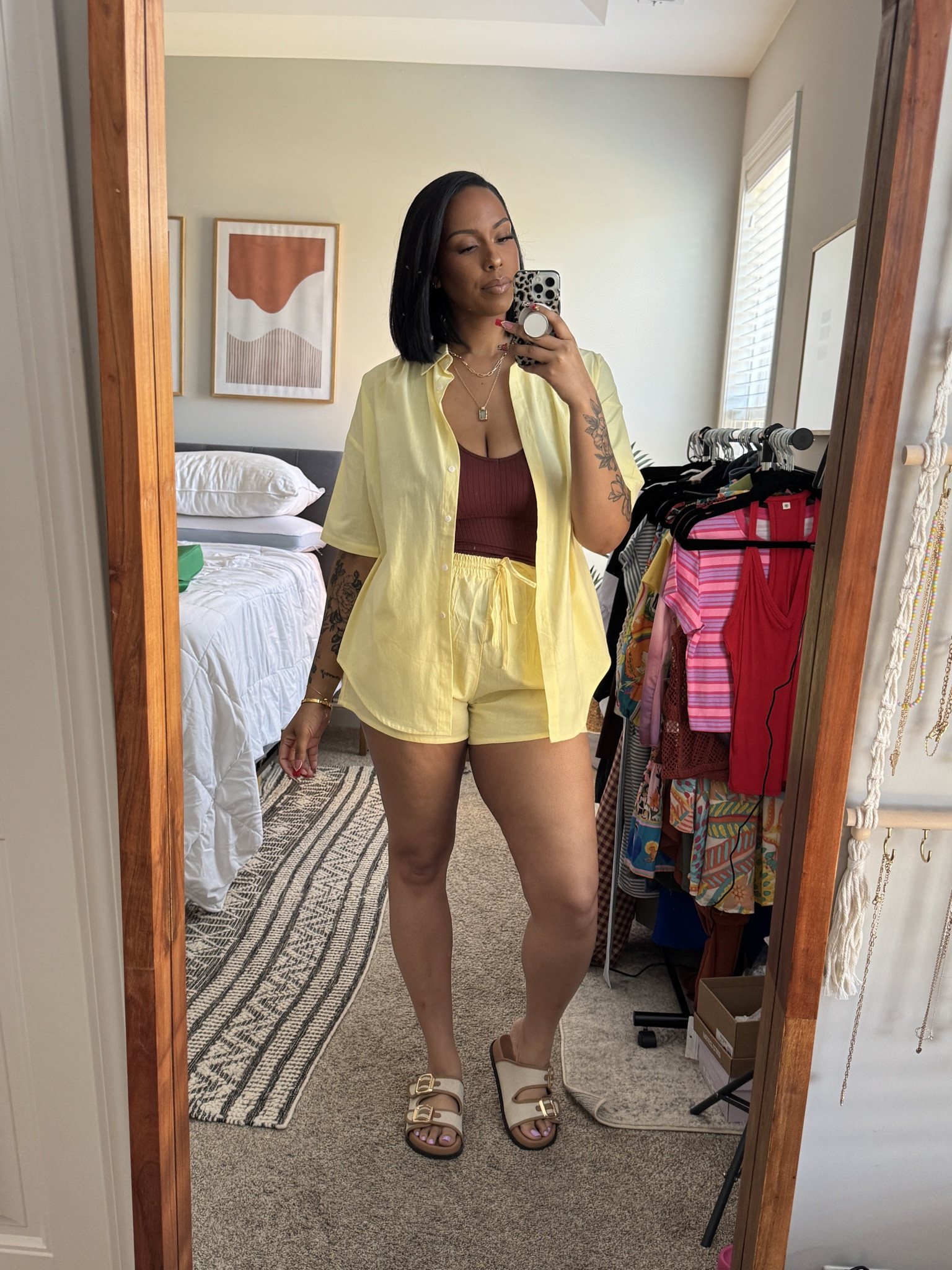 Wearing a size medium. Oversize fit  size down 

#LTKTall #LTKMidsize #LTKootd