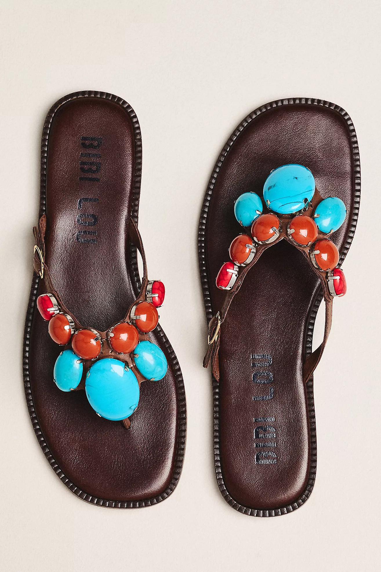 Bibi Lou Fira Stone Thong Sandals | Anthropologie (US)