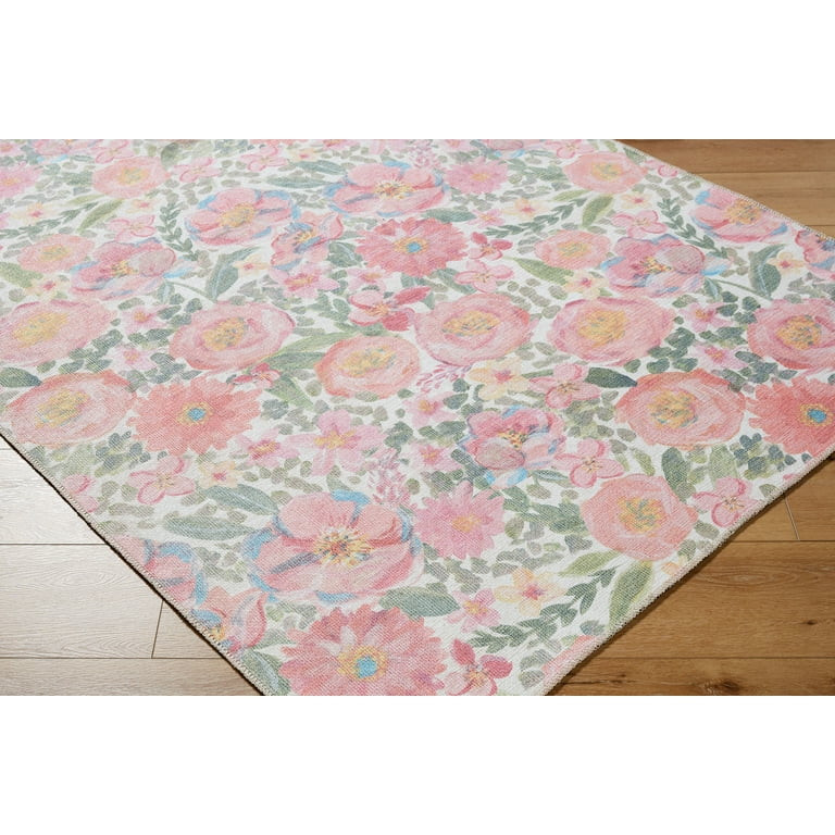 My Texas House Back to Campus Delaney Floral Indoor 5' x 8' Area Rug | Walmart (US)