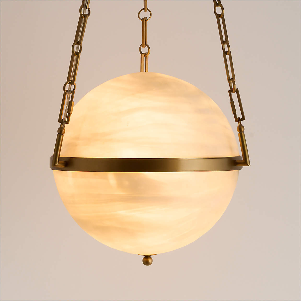 Estelle Glass Globe Pendant Light | Crate & Barrel | Crate & Barrel