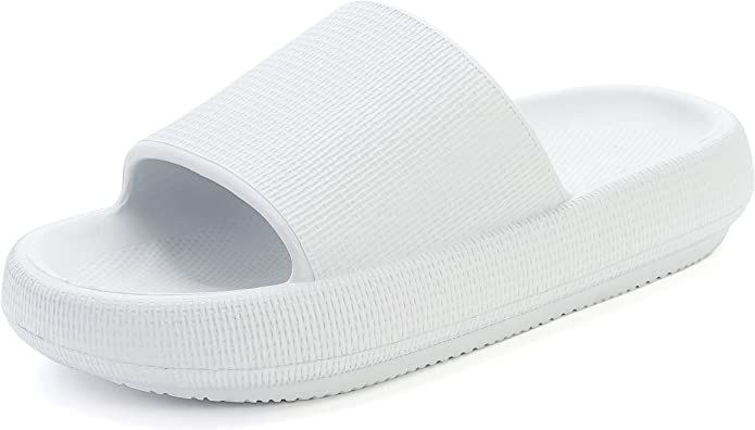 BRONAX Pillow Slides for Women and Men | Shower Slippers Bathroom Sandals | Extremely Comfy | Cus... | Amazon (US)