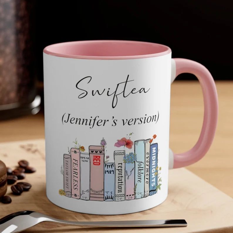 Personalized Swiftea Mug Floral Music Album Mug Taylor - Etsy | Etsy (US)