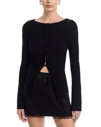 East Side Crewneck Cardigan Sweater | Bloomingdale's (US)