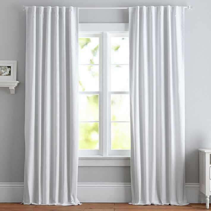 Evelyn Linen Blackout Curtain | Pottery Barn Teen