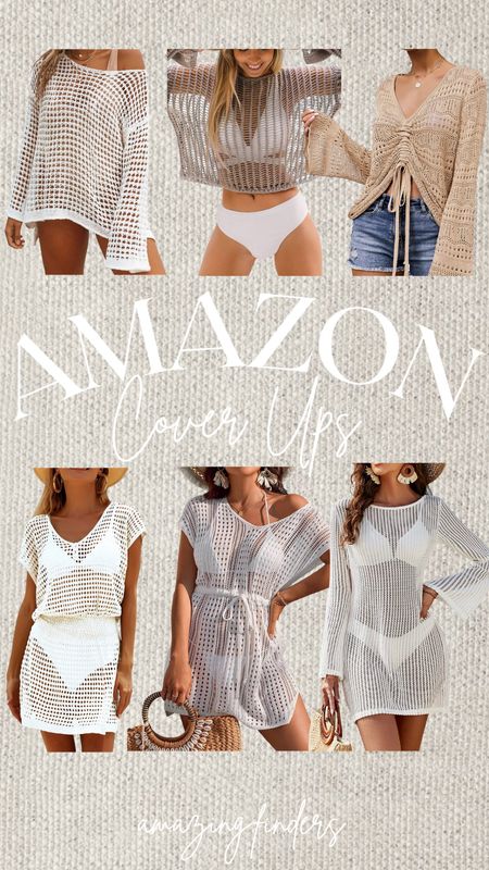 Amazon cover up, 
Crochet cover- up, 
beach cover up,
Amazon swimwear,
Amazon crochet,
Amazon pool cover-up,
Cover-up top,
bathing suit cover-up,
Vacation wear,
Resort wear,
CUPSHE Women's Round Neck Cutout Bathing Suit Cover Up Crochet Swimsuit Beach Dress for Summer,
Casual swimsuit cover,
FERBIA Women Crochet Top Beach Cloth Drawstring Shirt Cover Up Oversized Sexy Beachwear Lace Up Tee Poncho,
ZESICA Women's 2023 Summer Crochet Hollow Out Long Sleeve Beach Bikini Swimsuit Mesh Cover Up Tunic Top,
BMJL Womens Bathing Suit Cover Ups Sexy Crochet Tie Waist Bikini Swimwear Beach Swimsuit Coverup,
Jeasona Beach Coverups for Women Bathing Suit Swimsuit Swim Cover Up Crochet Dress,
Blooming Jelly Women's Swimsuit Coverup Crochet Bikini Cover Ups Hollow Out Net Longsleeve Swimwear for Beach.





#LTKstyletip #LTKswim #LTKtravel