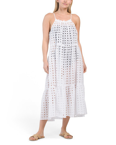 Cotton Eyelet Cover-up Dress | TJ Maxx