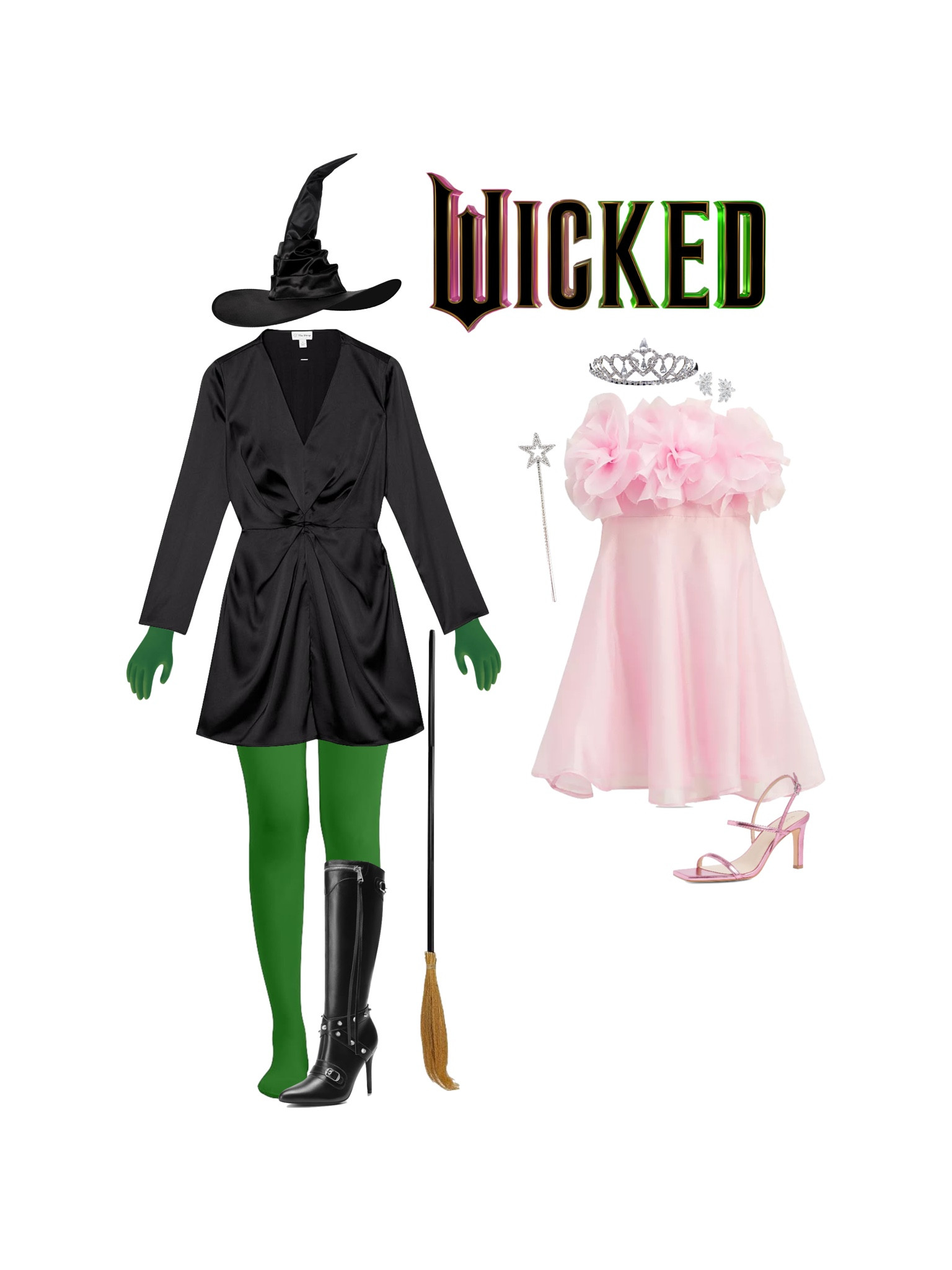 Day 26/31 Halloween Costume Ideas: Elphaba & Glinda from Wicked!!!! All pieces come in straight and plus sizes!!! 

#LTKPlusSize #LTKHalloween #LTKStyleTip