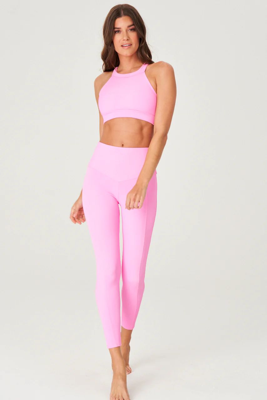 Sweetheart Midi Legging - Bubble Gum Rib | Onzie