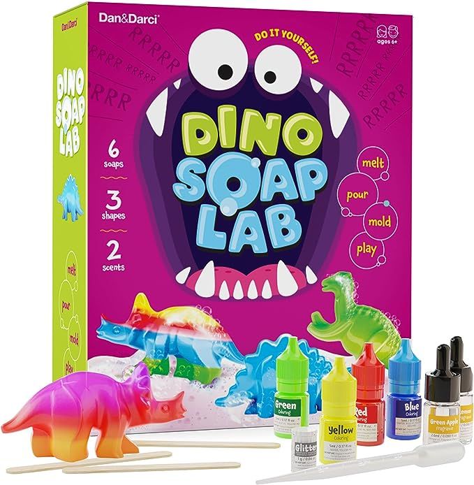 Dino Soap Making Kit for Kids - Dinosaur Science Toys Kits - Gifts for Kids All Ages - STEM DIY A... | Amazon (US)