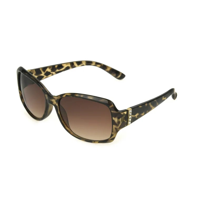 Foster Grant Women's Coquette Tortoise Everyday Sunglasses Crystal | Walmart (US)
