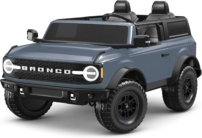 Kid Trax 12V Ford Bronco Ride-On Toy for Ages 3-7, Battery Powered, LED Headlights, FM Radio, MP3... | Amazon (US)