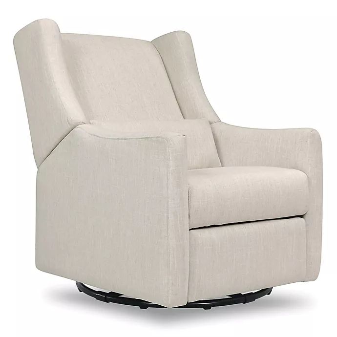 Babyletto Kiwi Electronic Recliner and Swivel Glider with USB Port in White Linen | buybuy BABY