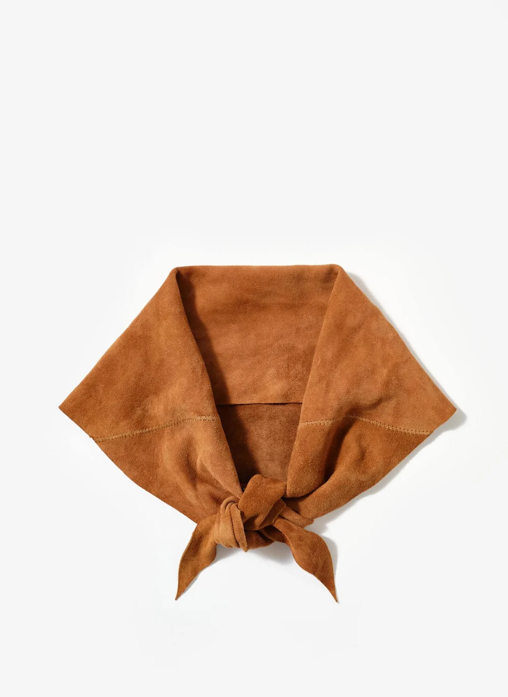Tan Suede Mini Triangle Neck Scarf | Mint Velvet - ROW