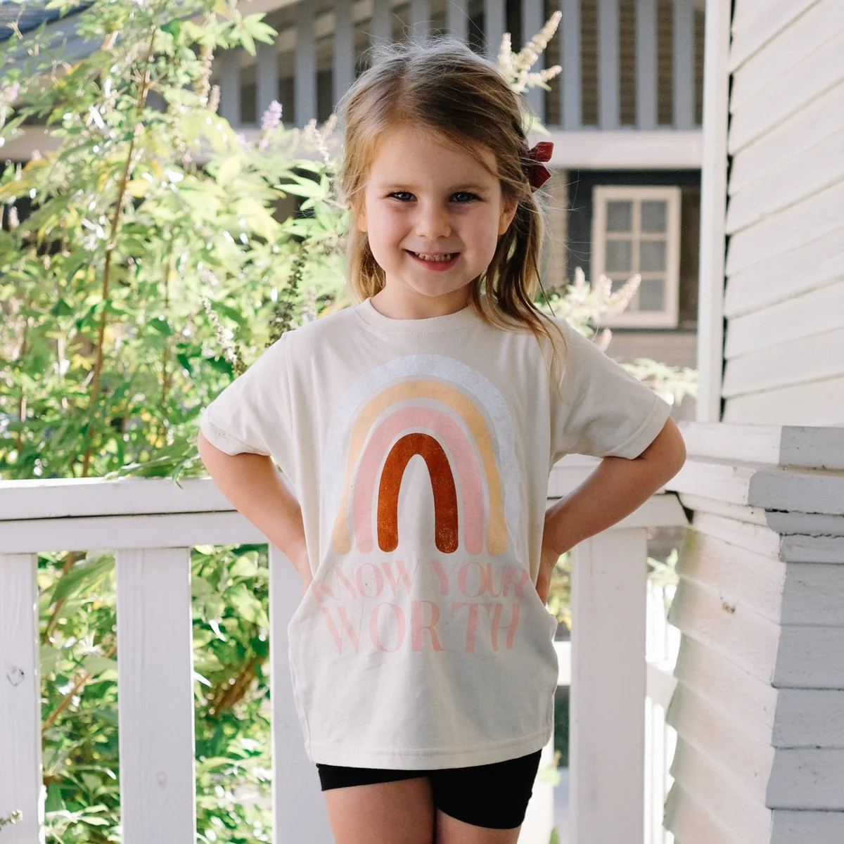 "Know Your Worth" Toddler + Kids Tee | The Worthy Co.