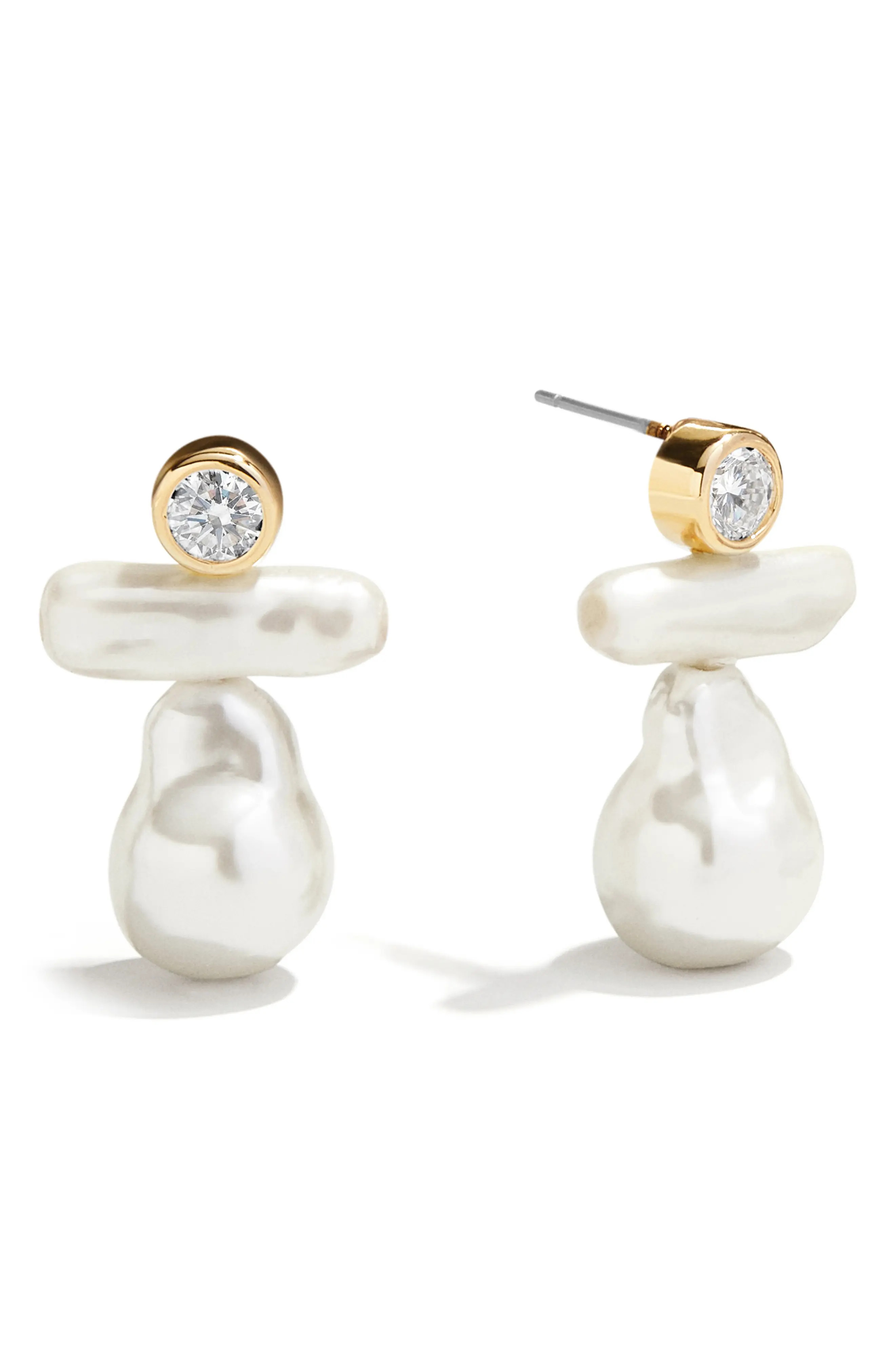 BaubleBar Josephine Faux Pearl Drop Earrings (Women) | Nordstrom | Nordstrom