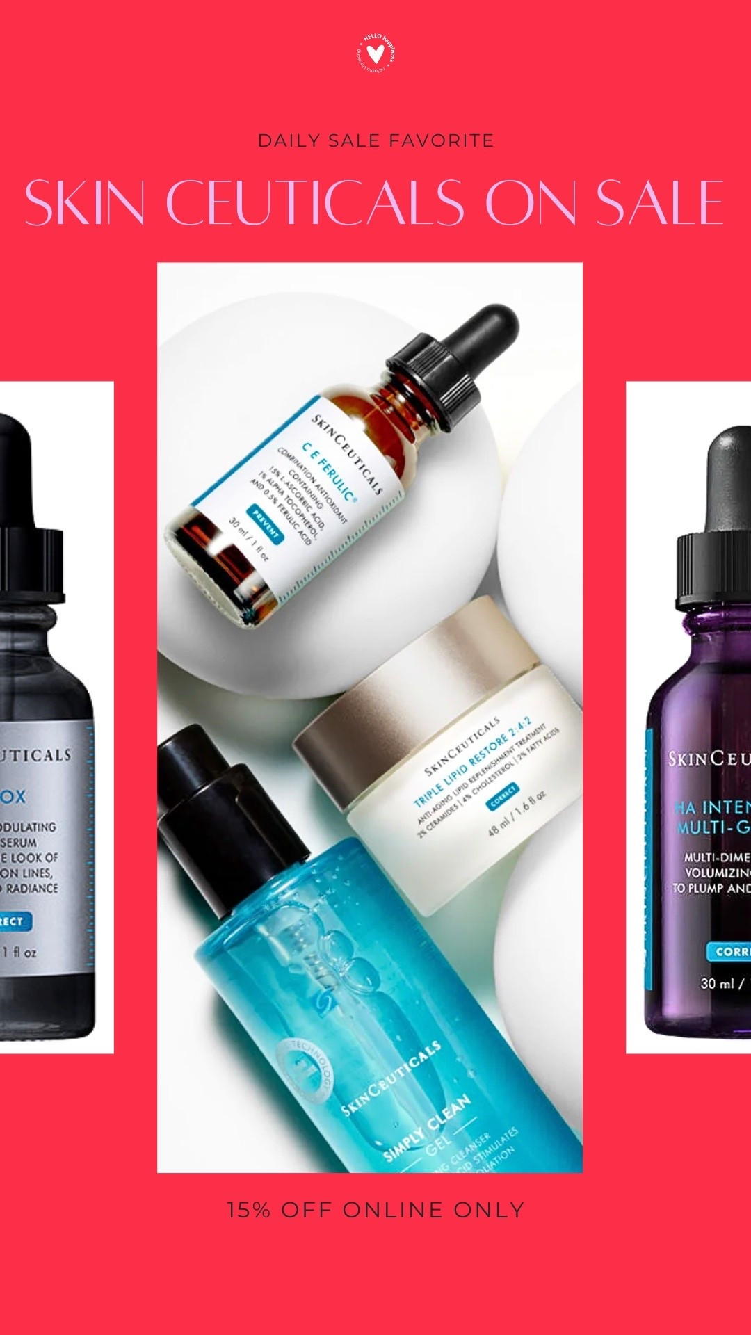 Your skincare favorites are on sale! Save 15% off online only — the perfect excuse to restock the products you swear by. 🧴💗

#LTKBeauty #LTKgrwm #LTKSaleAlert