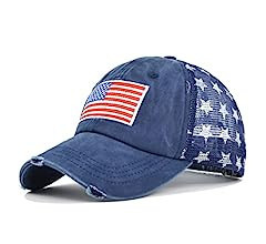American Flag Hat Unisex Vintage Embroidery Washed Distressed Cotton Baseball Cap Adjustable USA ... | Amazon (US)