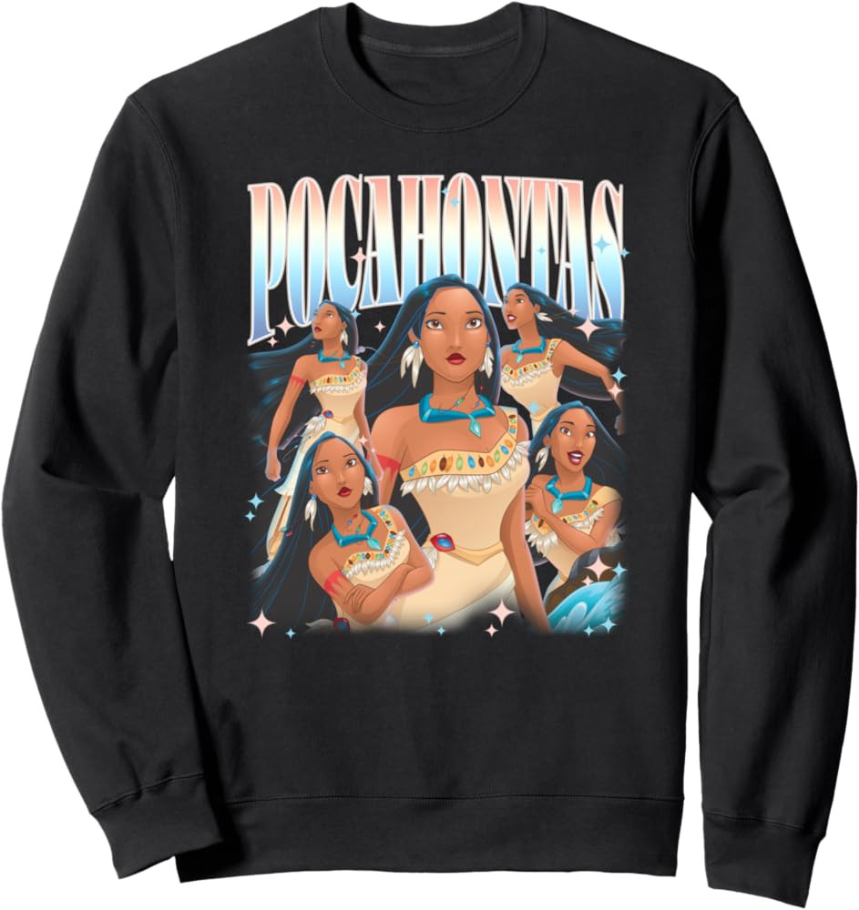 Disney Pocahontas Empowered Princess Multiple Poses Sweatshirt | Amazon (US)