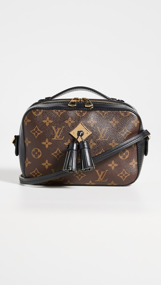 What Goes Around Comes Around Louis Vuitton Black Monogram Saintonge Bag | SHOPBOP | Shopbop