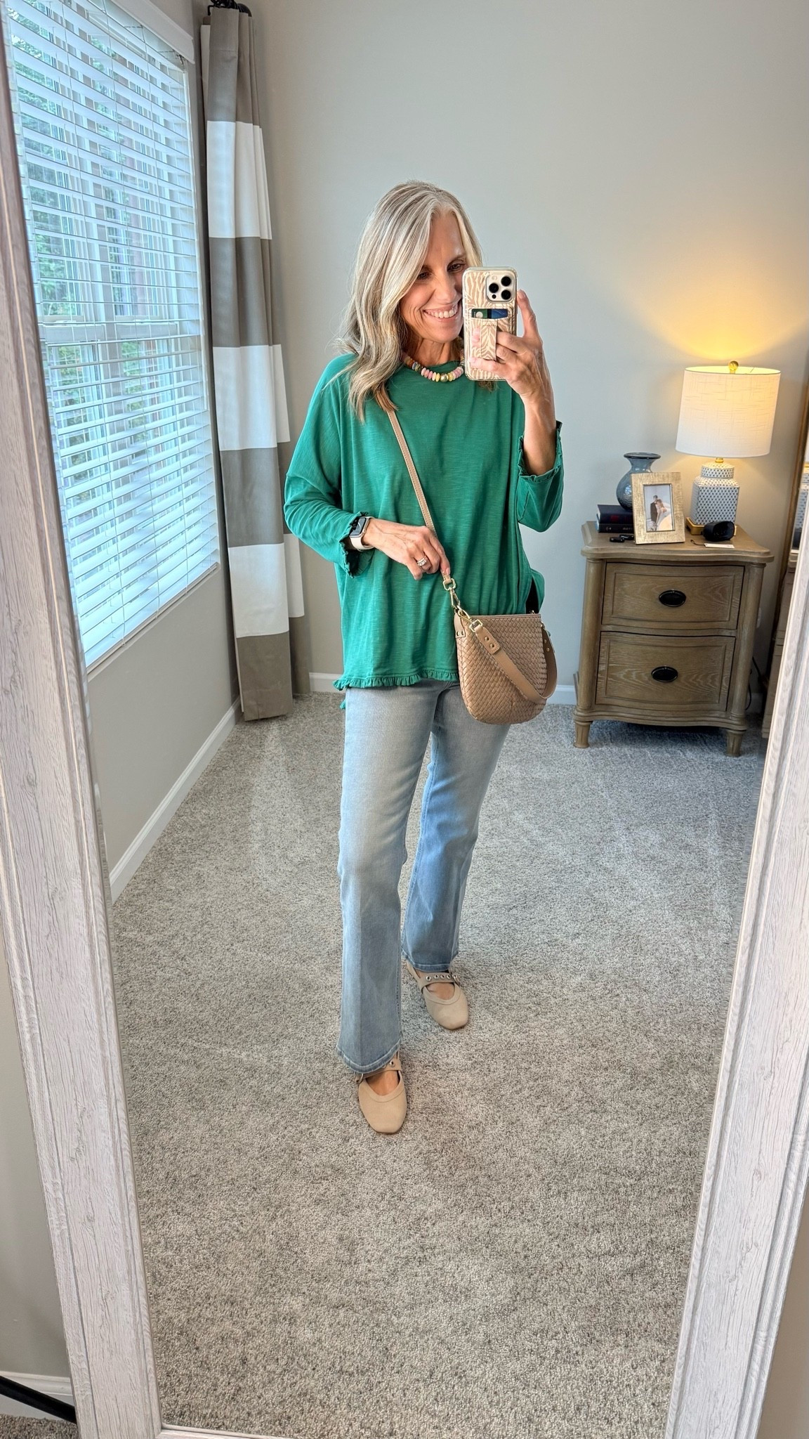 How about the cutest ruffle tee!!! @MERSEA wearing petite and 27 jeans 
Use COAST25 on Erin McDermott

#LTKdayinmylife #LTKOver40 #LTKSeasonal
