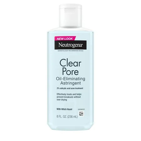 Neutrogena Clear Pore Oil-Eliminating Acne Treatment Astringent, Toner for Face, 8 fl oz | Walmart (US)