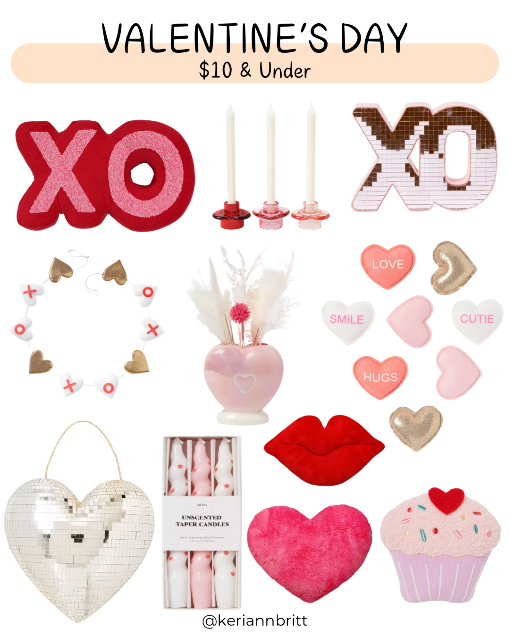 Valentine’s Day Decor $10 & Under

Target Valentine’s Day / vday decorations / Valentine’s Day Pillow 

#LTKParties #LTKSeasonal #LTKHoliday