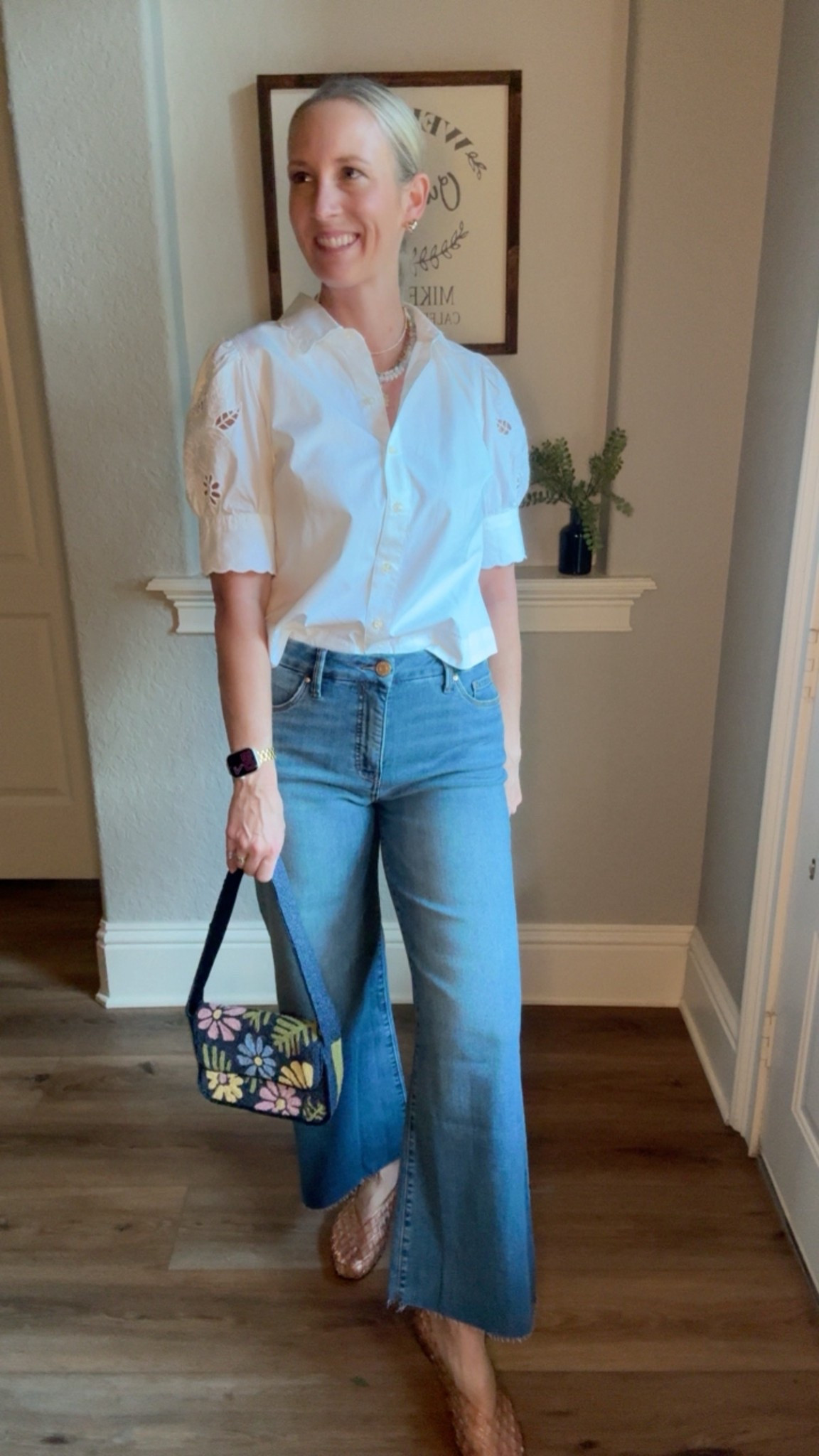 Easy spring look 🌸

Top- Walmart, Small
Jeans-KUT from the Cloth, TTS
Bag-Walmart
Shoes-DolceVita, size down a whole size
Necklace stack-Erin McDermottt

#LTKootd #LTKSeasonal #LTKOver40