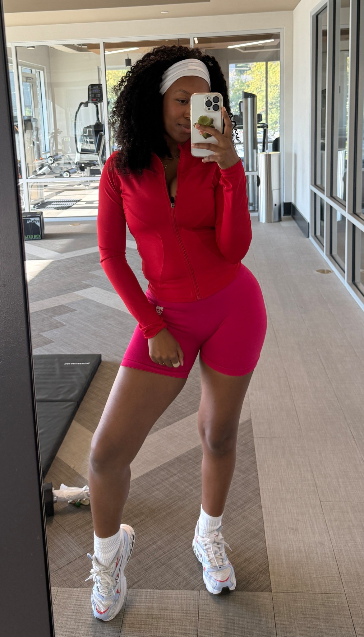 ❤️🩷❤️ I love activewear that looks as good as it feels. Mixing and matching colors of my favorite go-to combination: fitted “bbl jacket” and shorts!

#LTKU #LTKActive #LTKMidsize