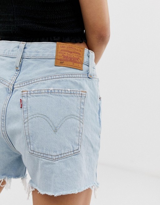 Levi's 501 – Ungesäumte Shorts mit hoher Taille | ASOS DE