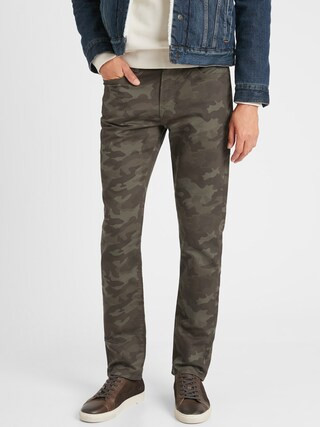 Slim-Fit Travel Jean Camo Print | Banana Republic Factory