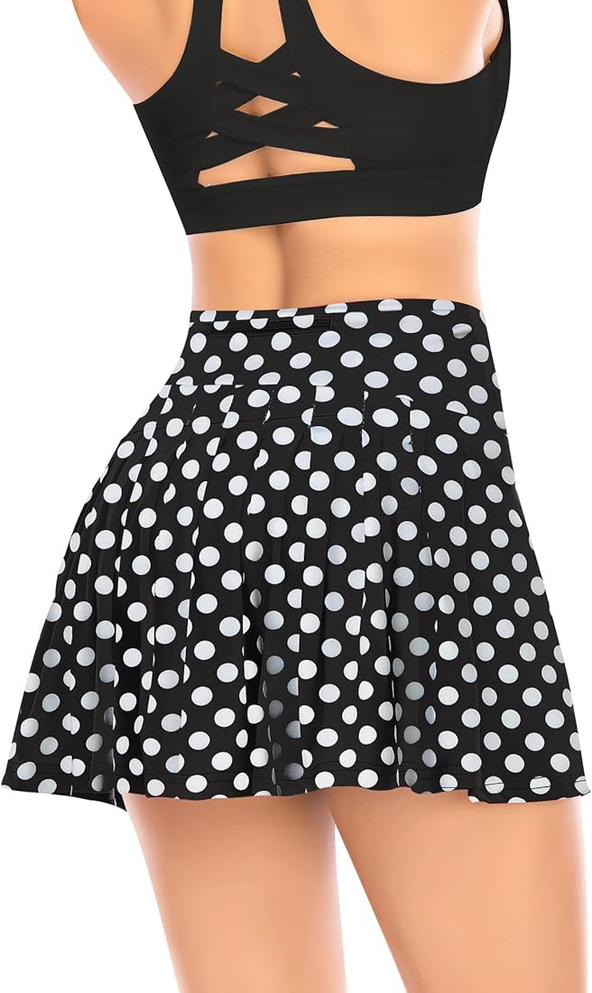 Pleated Tennis Skirts for Women with Pockets Shorts Athletic Golf Skorts Activewear Running Worko... | Amazon (US)