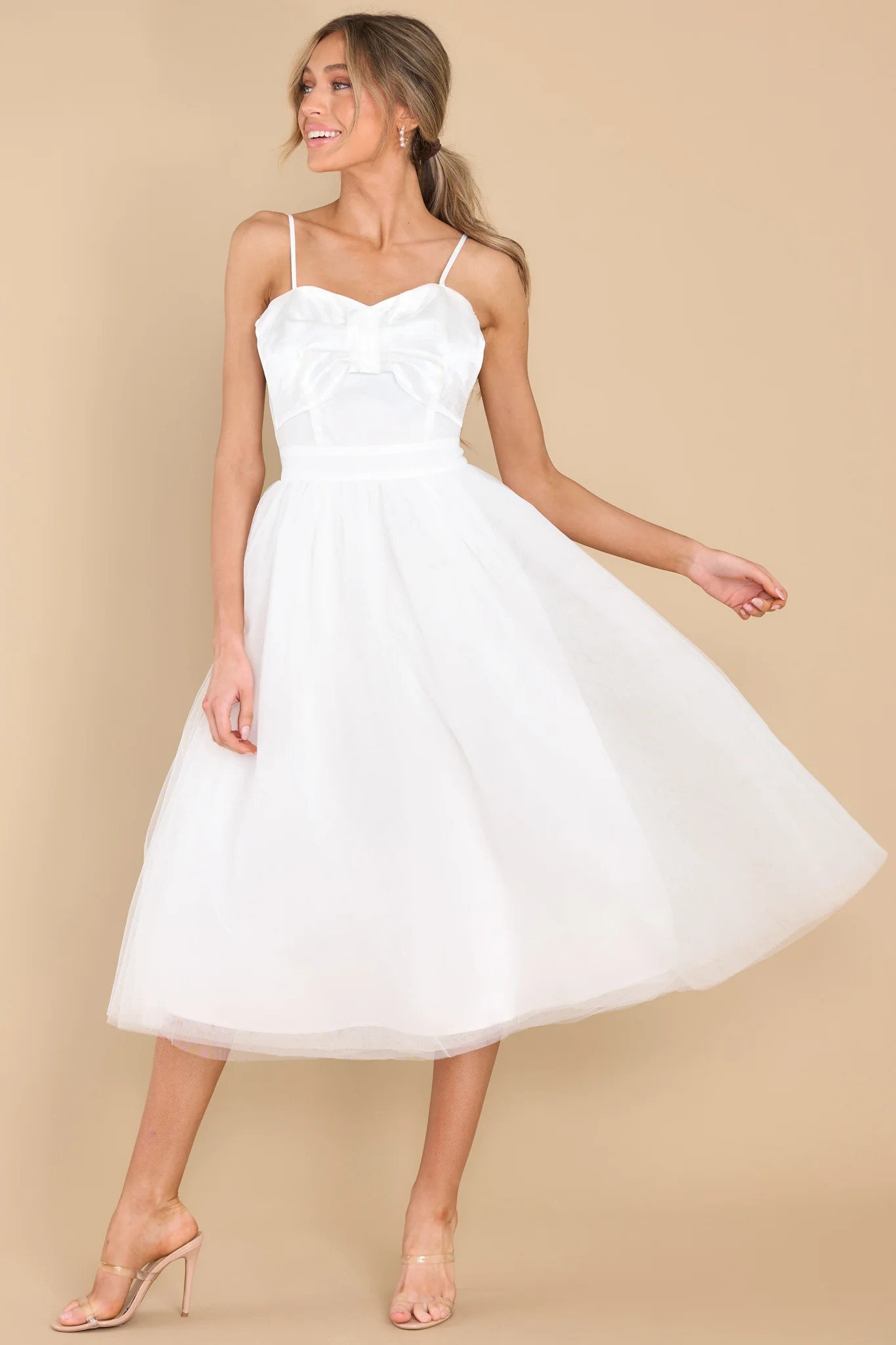 Dance On Air White Dress | Red Dress 