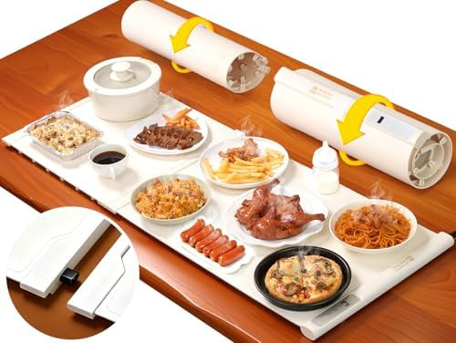 42"x16" Warming Mat for Food Extra Large, Extendable Food Warming Mat, Electric Warming Tray for ... | Amazon (US)