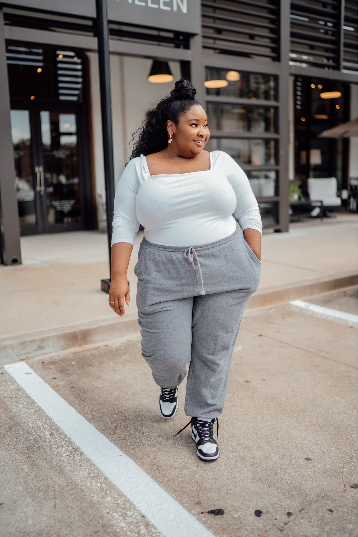 Women’s plus casual fall outfit. 

Spanx Thinstincs use code ASHLEYXSPANX for 10% off plus free shipping.

Cozy outfit. Loungewear outfit. Women’s plus sweatpants outfit. Nike sneakers. Shein plus size outfit. 

#LTKcurves #LTKSeasonal #LTKstyletip