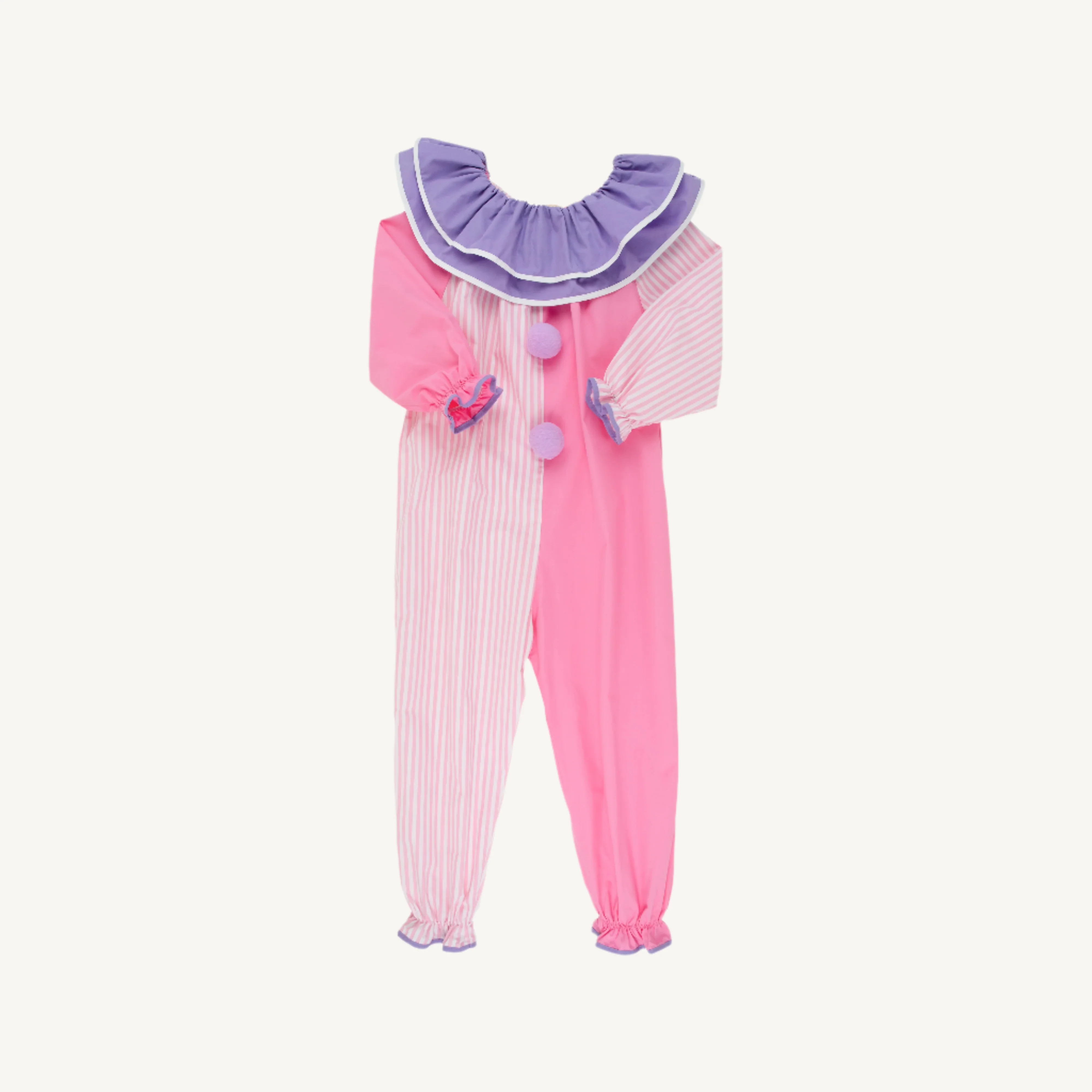 Happy Halloween Clown Costume (Romper) - Pier Party Pink Pinckney Pink | The Beaufort Bonnet Company