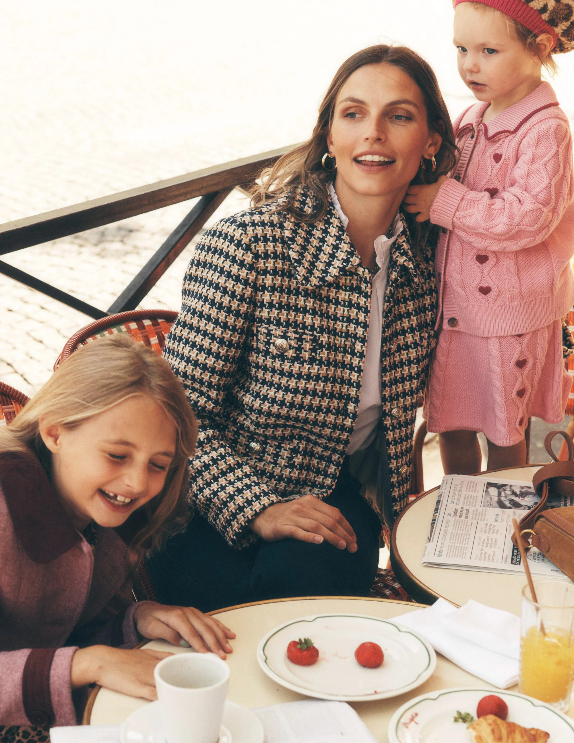 Button Up textured Jacket-CAMEL AND PINK TEXTURE | Boden (US)