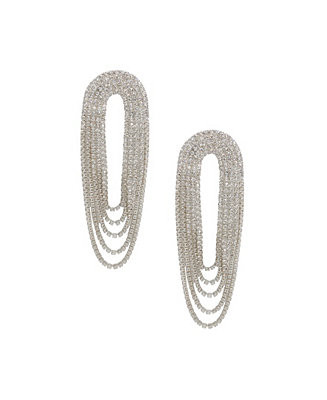 Crystal Drape Fringe Women's Earrings | Macy's