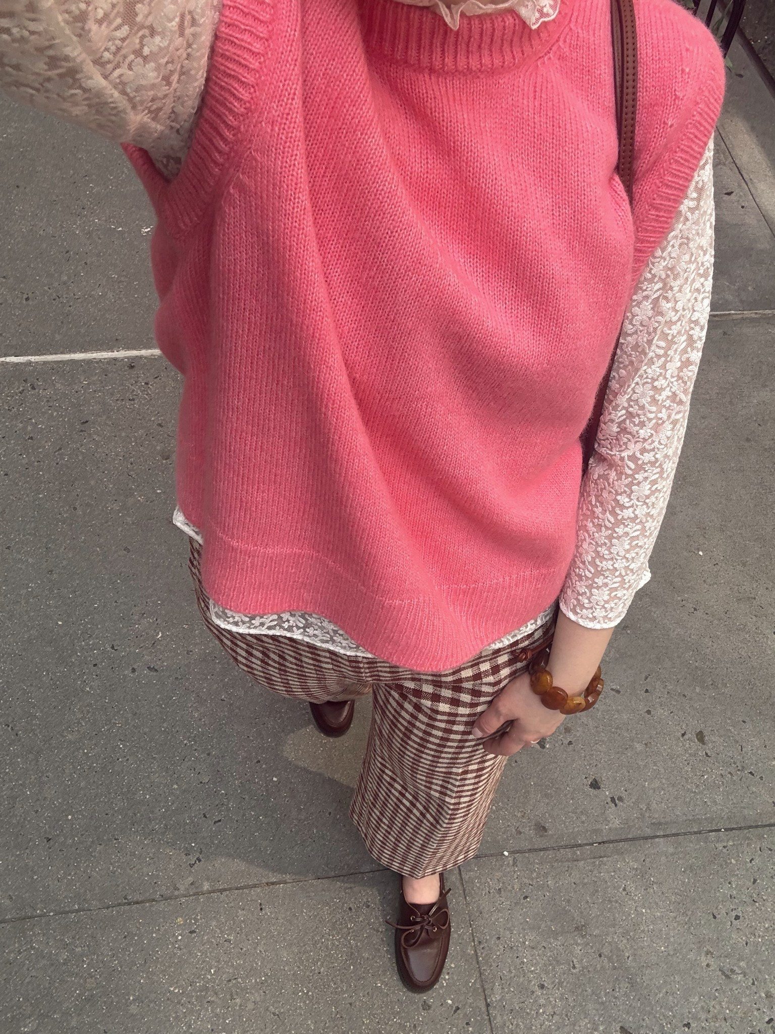 An outfit that screams spring 🩷 looking forward to styling this sweater vest so many ways 

#LTKStyleTip #LTKSeasonal