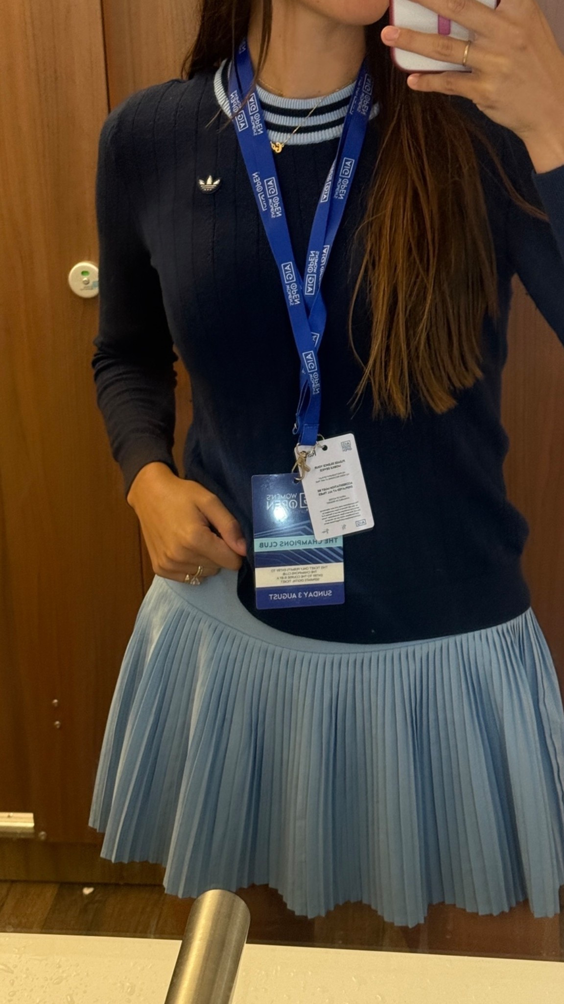 golf sweater and skirt 