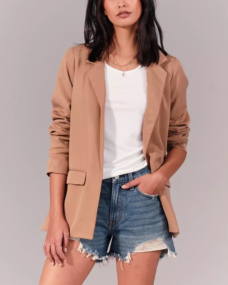 Mid Rise Boyfriend Shorts | Abercrombie & Fitch (US)