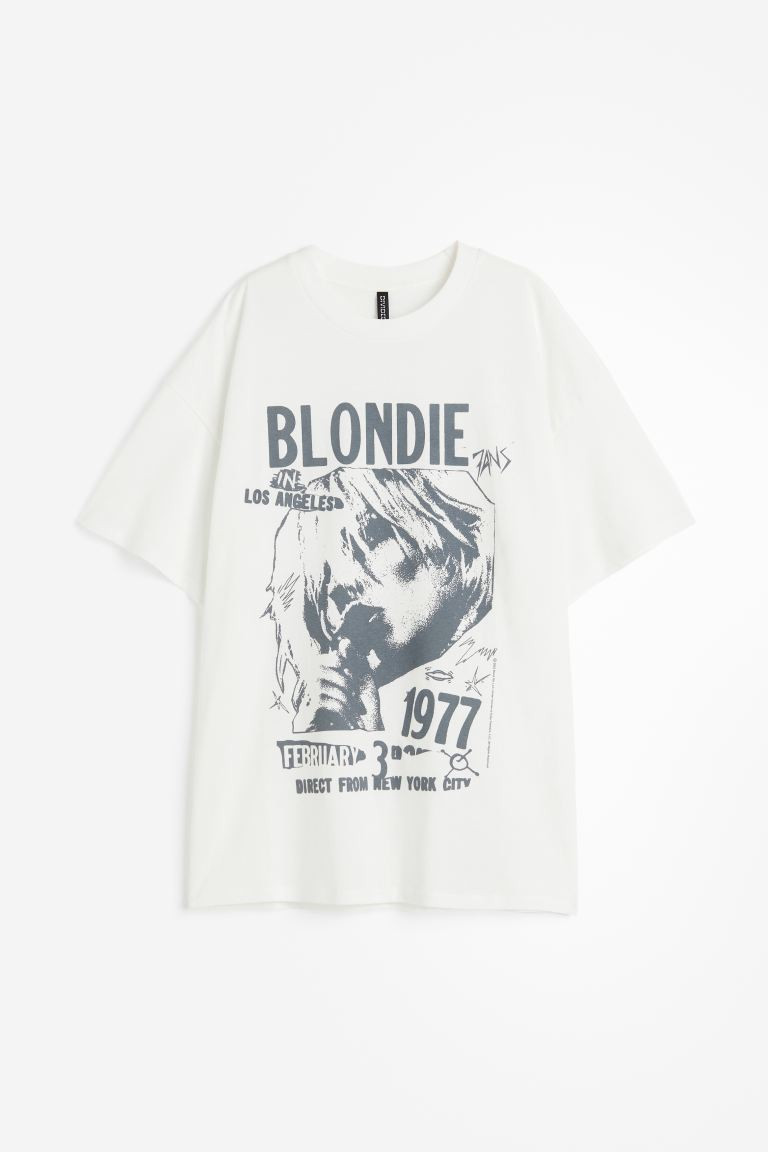 Oversized printed T-shirt | H&M (UK, MY, IN, SG, PH, TW, HK)