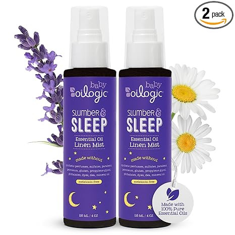Oilogic Slumber & Sleep Spray for Babies & Toddlers - Aromatherapy Linen Spray with 100% Pure Ess... | Amazon (US)