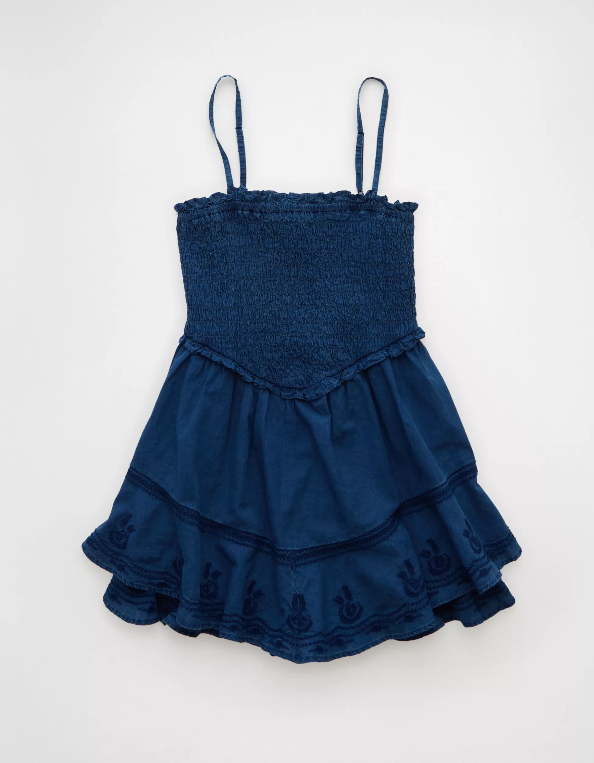 AE Bella Ruffle Tiered Romper | American Eagle Outfitters (US & CA)