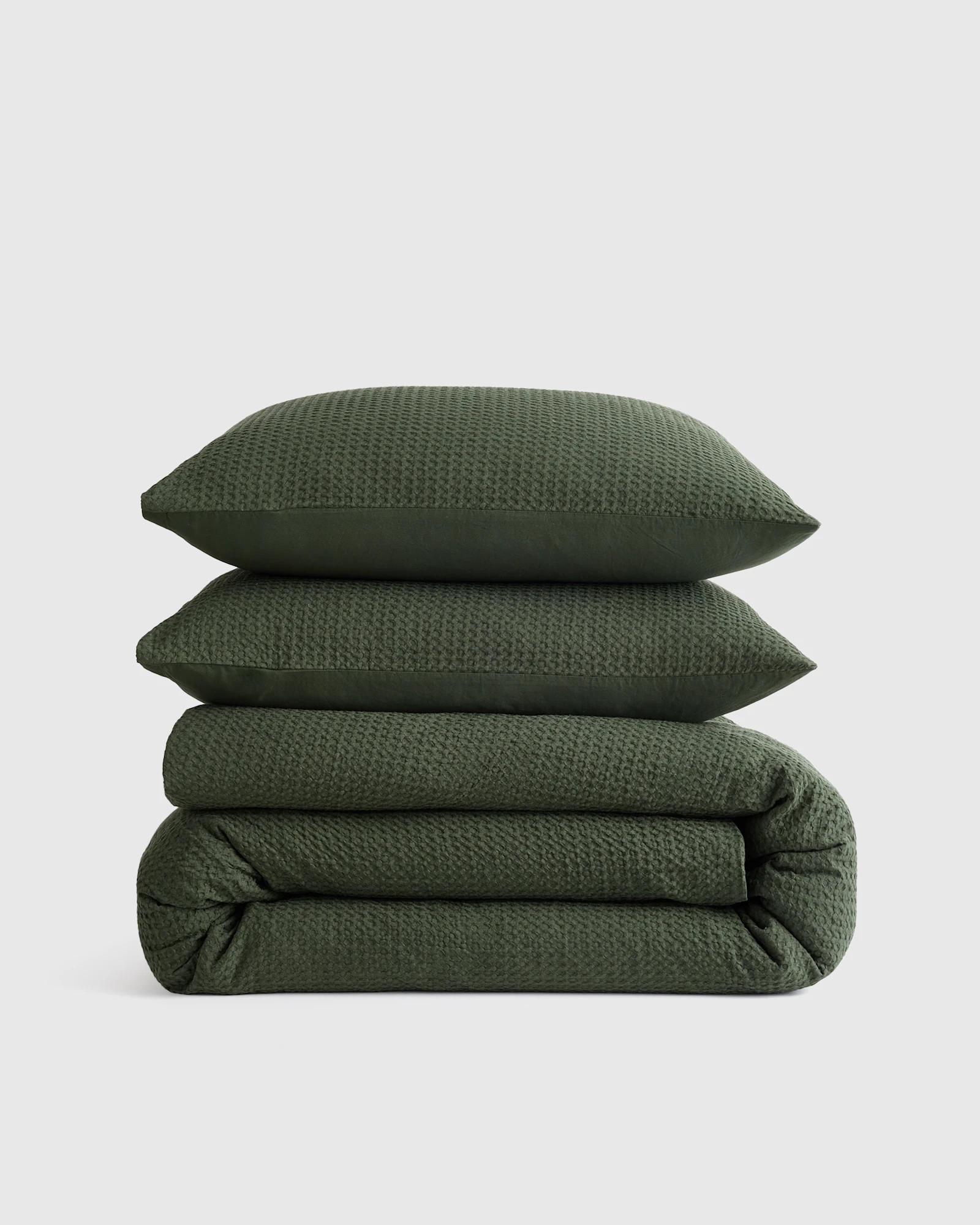 Quince | Bamboo Duvet Cover in Terracotta, Size King/Cal King | Quince