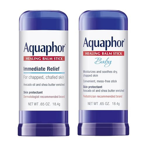 Aquaphor Skin Care Set with Avocado Oil and Shea Butter, Healing Balm Stick (0.65 Oz) + Baby Healing Balm Stick (0.65 Oz), Hypoallergenic and Soothes Dry, Chapped Skin | Amazon (US)