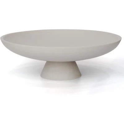 Modern Grey Resin Pedestal Bowl | Wayfair North America