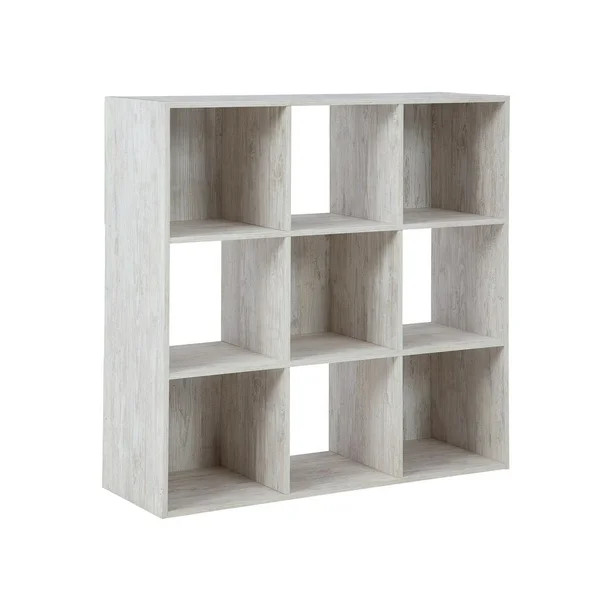 Signature Design by Ashley Paxberry Whitewash Nine Cube Organizer - Walmart.com | Walmart (US)