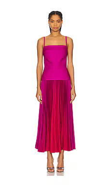 Acler x REVOLVE Leasgill Midi Dress in Raspberry Ombre from Revolve.com | Revolve Clothing (Global)