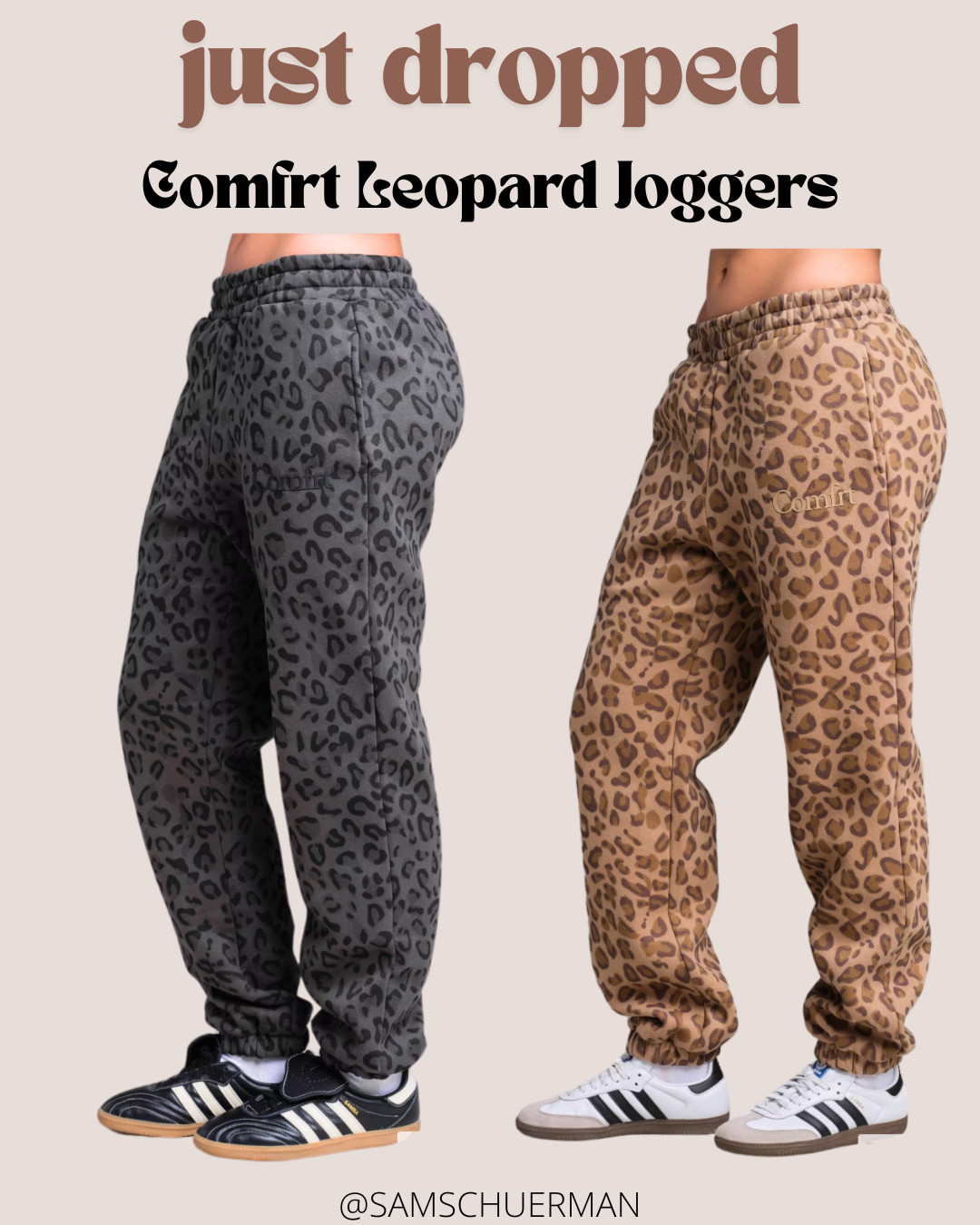 NEW comfrt leopard joggers 

 #LTKValentine #LTKootd #LTKSaleAlert