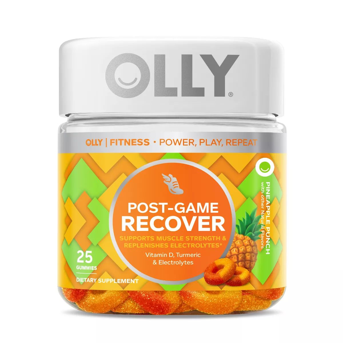 OLLY Post-Game Recover Gluten Free Gummies with Vitamin D, Turmeric & Electrolyte Dietary Supplem... | Target
